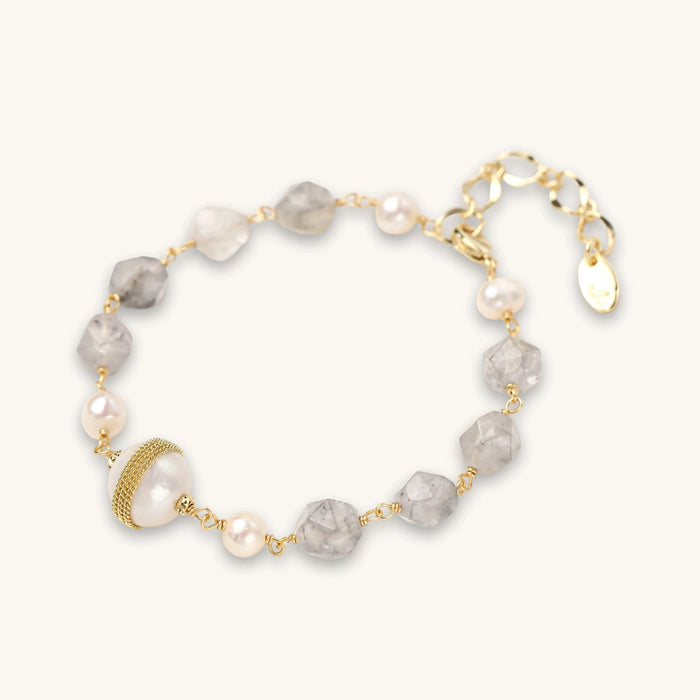 Baroque Pearl Crystal Bracelet